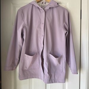 GAP Light Lavender Hooded Trench Coat Kids XXL